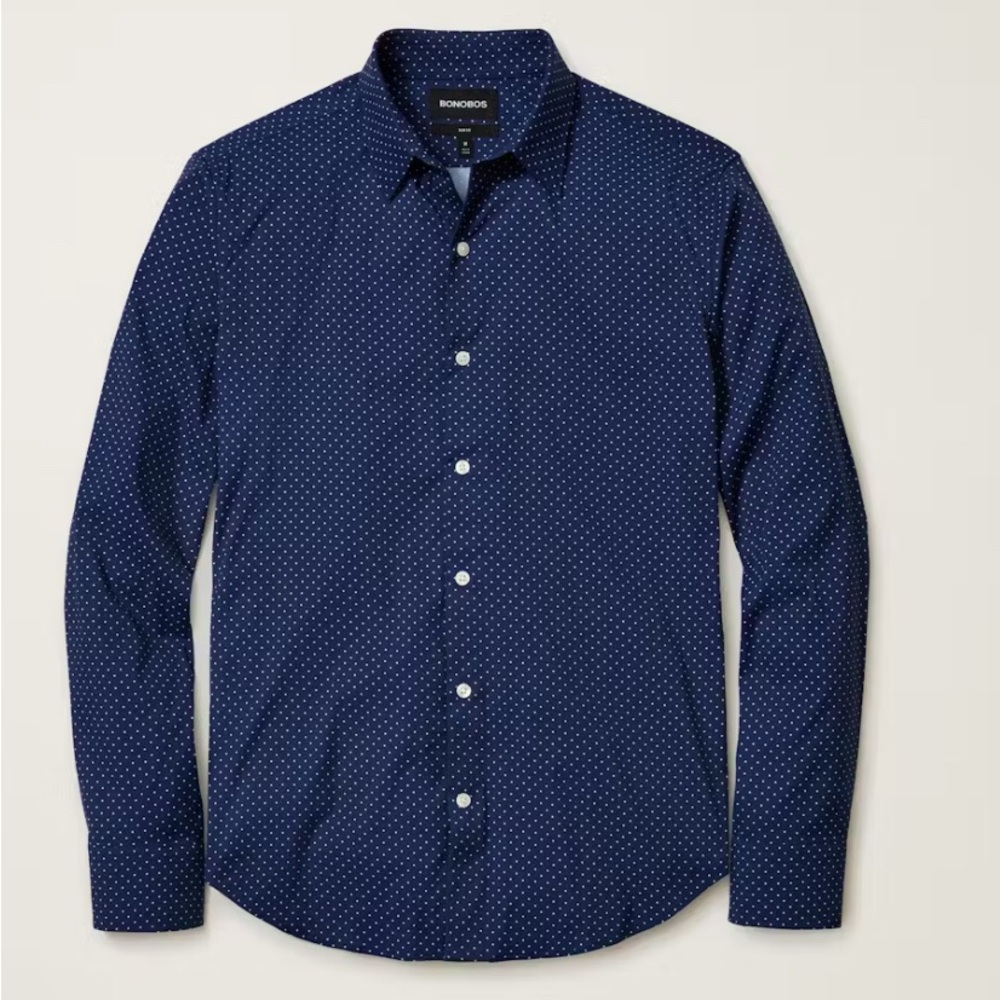Bonobos Tech Button Down Shirt- slim fit, M